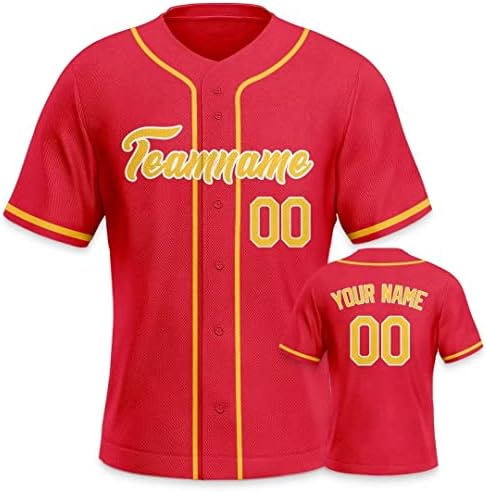 Custom Baseball Jersey Sports Shirts Peronalized Fans Gift Customized Name Number for Men Women Kids