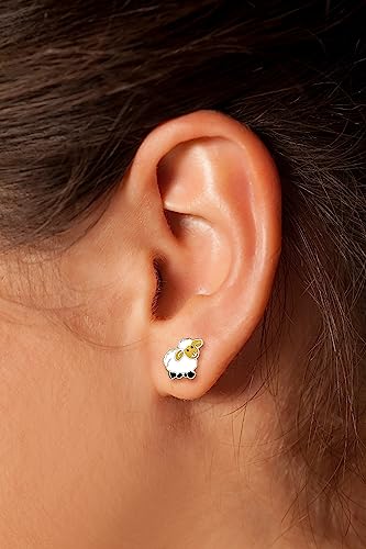 925 Sterling Silver Children's Easter Stud Earrings2