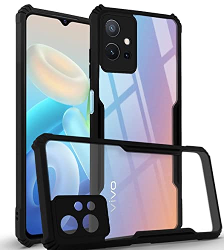 Image of Jkobi Back Cover Case for Vivo iQOO Z6 5G (Shockproof with Polycarbonate Clear Panel | Professional Black)