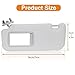 Panwarmoll Driver Left Side Sun Visor Gray Fit for Toyota Corolla 2008 2009 2010 2011 2012 2013 Replace # 74320-02711-E0 7432002711E0