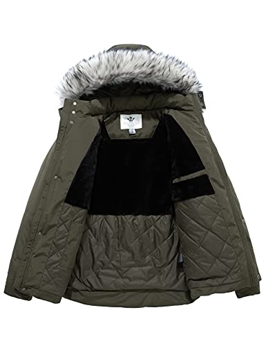 WenVen Men's Thicken Puffer Jacket Insulated Water-Resistant Warm Winter Coat with Hood3