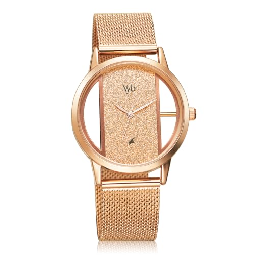 Fastrack Vyb Runway Quartz Analog Rose Gold Dial Stainless Steel Strap Watch for Girls-FV60019WM01W (B0CT62NLBW) Amazon Price History, Amazon Price Tracker