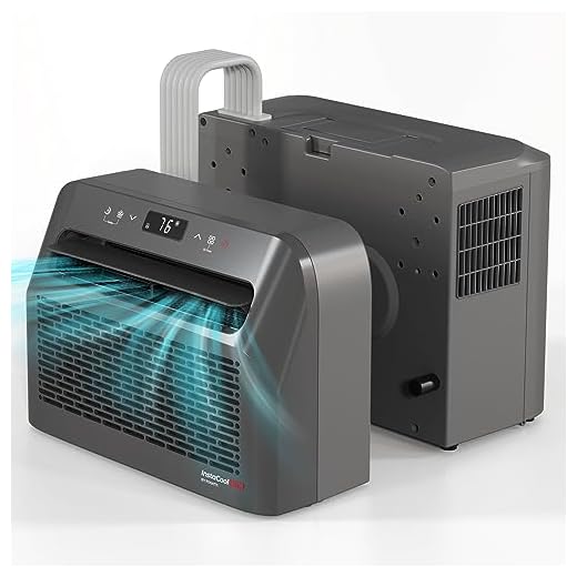 FOGATTI RV Window Air Conditioner, 6500 BTU Cools up to 180Sq.ft, 4-in-1 AC Unit and Lower Noise, Suitable For RV and House-workshop, included Window Installation Kits (Silver Grey)