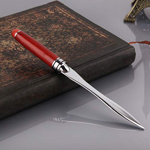 SHOTAY Brief Opener,Houten Handvat Letter Opener Roestvrij Staal Mes Split File Enveloppen Briefpapier - Afbeelding 7