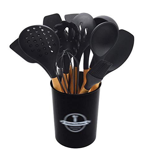 Ustensiles de cuisine en silicone de qualité et bois de hêtre - 2