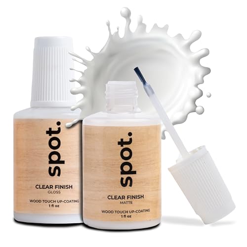 Clear Coat for Wood Stain Repairs, Brush-On Matte...