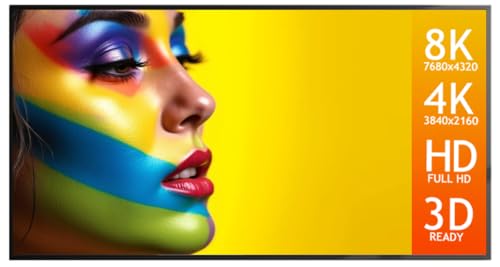 Beamer Rahmen Leinwand SlenderLine Pro Slim 180 x 102 cm - 16:9 Format - schlanker Aluminiumrahmen - für alle Beamer geeignet - ideal für Kurz- und Ultrakurzdistanzbeamer