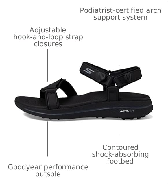 Image of Skechers womens Arch Fit Spikeless Golf Sandal