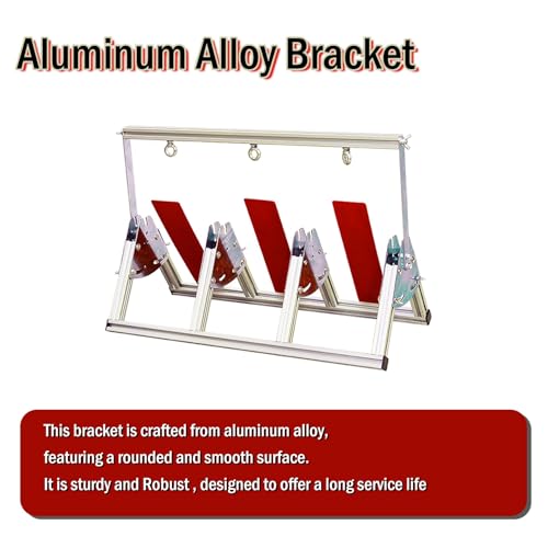 Portacarretes de alambre de aleación de aluminio rojo portátil con dispensador regulable 6