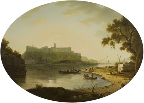 Tableau Vue de Villeneuve-lès-Avignon William Marlow toile 60x90cm
