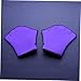 WOONEKY 1Pair Webbed Swimming Gloves for Water Aerobics Half Finger Design Purple Enhance Upper Body Workout Hook and Loop Wrist Soft Breathable Material