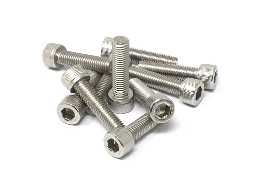 Image of iexcell 10 Pcs M10 x 40mm Thread Pitch 1.5 mm Stainless Steel 304 Hex Socket Head Cap Screws Bolts Kit