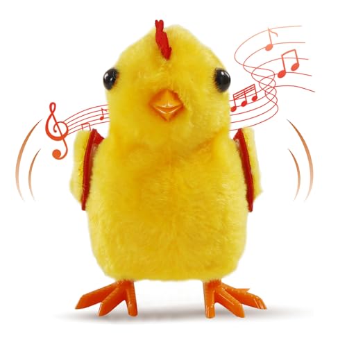 OARRIDOM Realistic Walking Chirping Chicken Plush Toy-Electric Chicken Stuffed Animal with Lifelike Sounds,Cute Christmas/Easter Baby Chick Toy