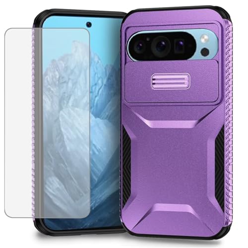 Coque pour Pixel 9 résistant aux chocs housse appareil photo violette