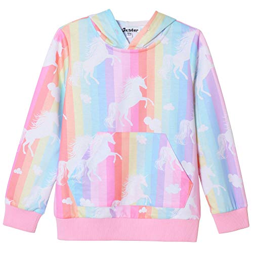 Toddler Girls Hoodie Kids Unicorn Sweatshirt Shirt Tops With Pockets 3T 4T #TOP10