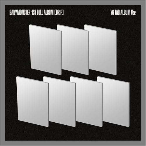 BABYMONSTER DRIP 1st Full Album with Tracking Sealed Baby Monster (Full 9 Ver Set(Binder+Zip Lock+7ea TAG) [with Autograph Photo]