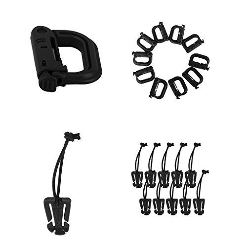 gazechimp 20x Molle Webbing Buckle Strap Clip Acessórios De Acampamento Ao Ar Livre