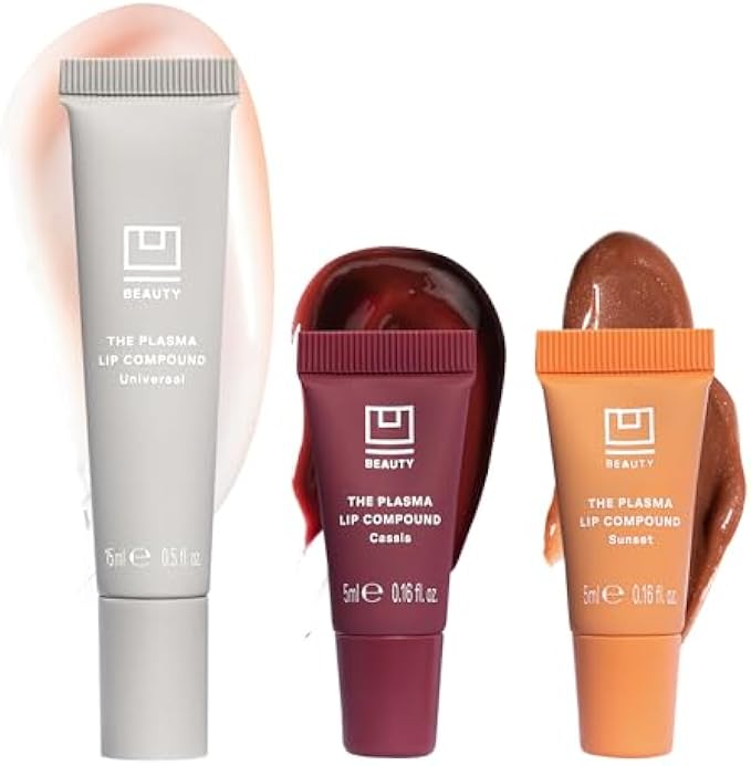 U Beauty The PLASMA Tinted Lip Compound - Anti-Wrinkle & Anti-Aging Treatment - Shimmery Plumping Lip Gloss, Hyaluronic Acid, Shea Butter, Salicylic Acid & Peptides Deeply Hydrate, Lady- 15 mL