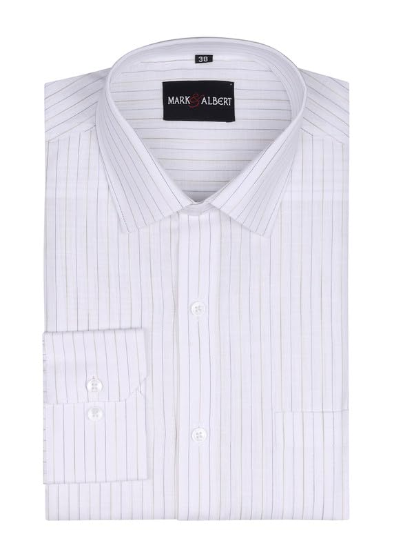 Image of Men's Striped Cotton Formal Shirt