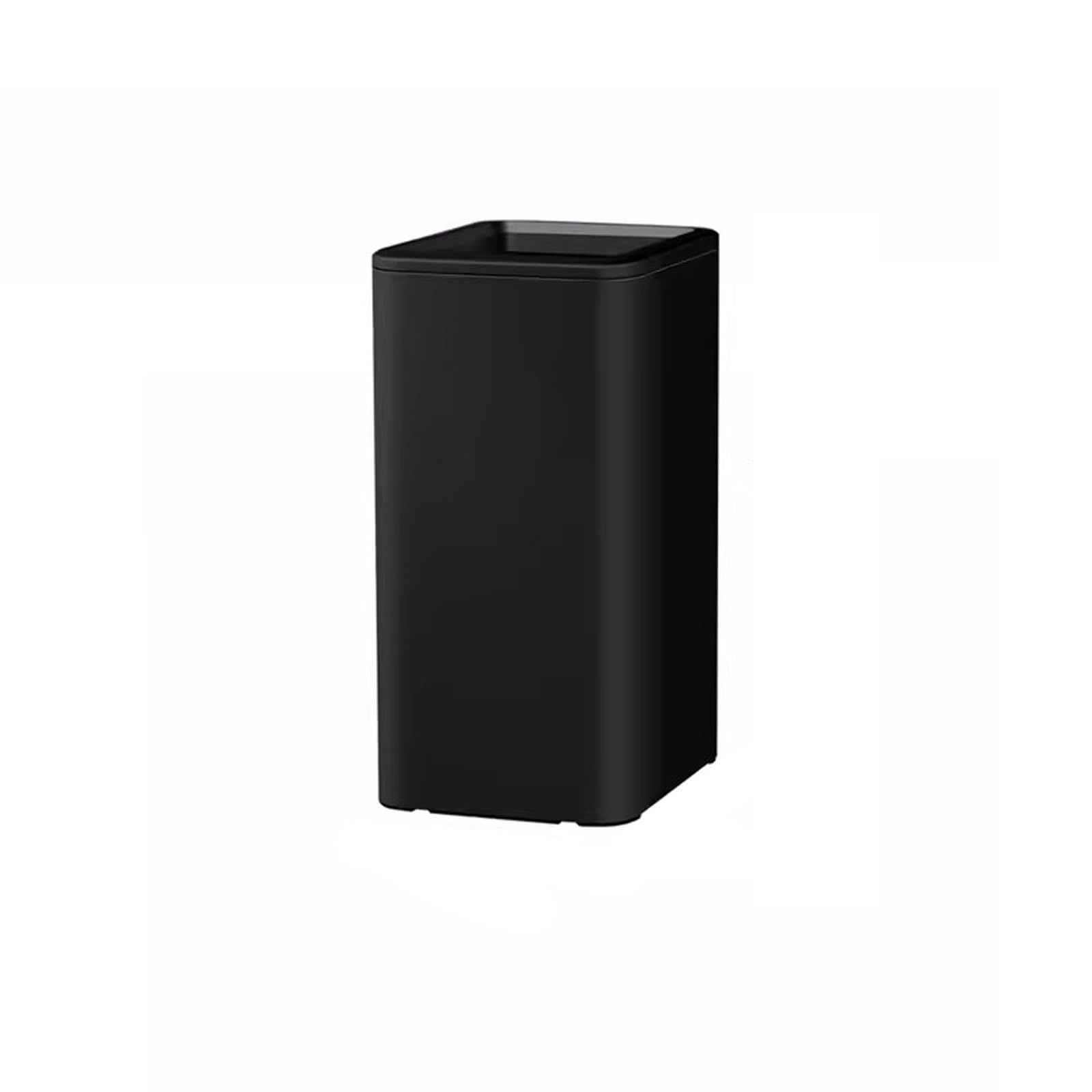 Mülleimer Hochfarbige Mülltonne for Wohnzimmer, Küche, Haushalt, Sanitärbehälter ohne Deckel, hohe gewerbliche Toiletten, Badezimmer-Mülleimer Abfalleimer Papierkorb(Schwarz,15L)