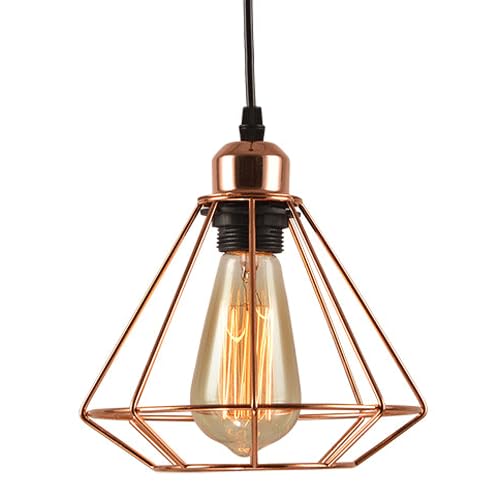 Lustre industriel noir E27 et suspension moderne en fer forgé évidé pour plafond de couloir