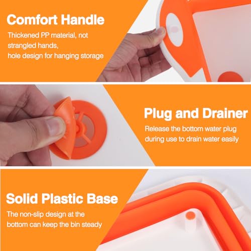 Cubeta Collapsible multipropósito de 10L para BBQ y cocina miniatura 4