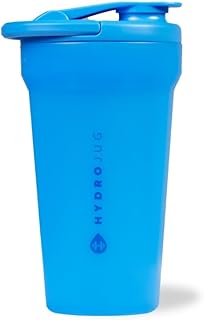 Hydrojug 20 oz Noiseless Shaker Bottle – 100% Leakproof Shaker Cup for Protein Mixes, Pre-Workout & Supplement Shakes – Durable, Easy Clean Design, Cobalt