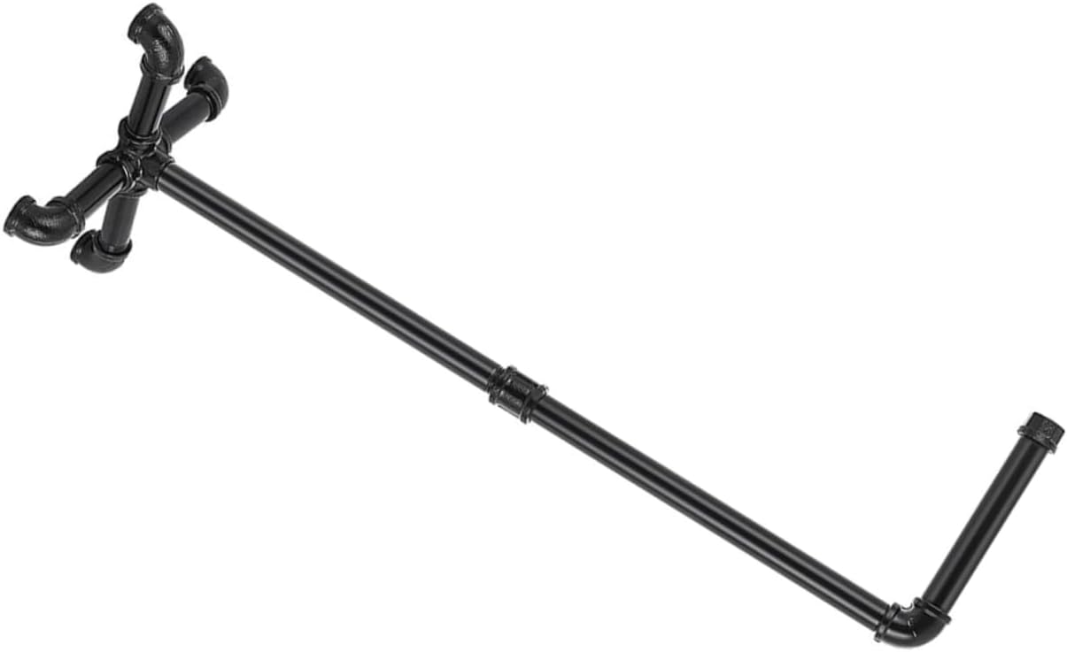 PRETYZOOM Industrial Style Black Metal Toilet Paper Holder Standing Tissue Roll Rack for Bathroom Decorative Towel Holder Stand Vintage Iron