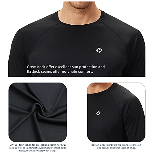 NAVISKIN Men's UPF 50+ Sun Protection Shirts Swim Rash Guard Black S by NAVISKIN - Used condition - Image 6