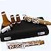 Wood Bb Professional Clarinet With Mouthpiece Silver Plated 19 Keys Clarinet for Beginner