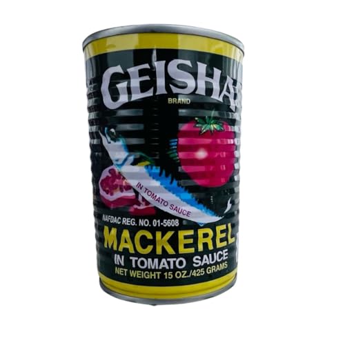 Geisha, Mackerel in Tomatoes Sauce, 15 Oz. Pack of 4