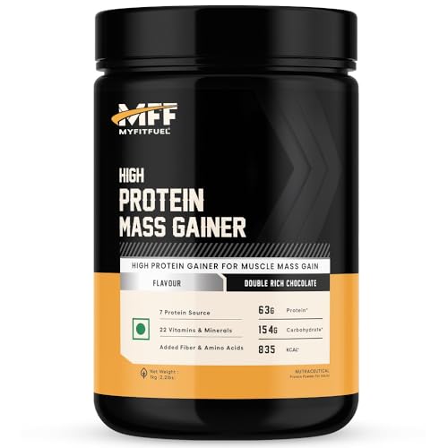 Image of MyFitFuel MFF High Protein Mass Gainer 1 kg (2.2 lbs) Double Rich Chocolate