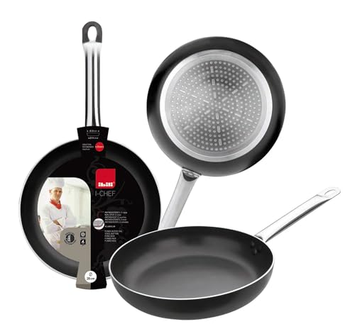 IBILI - Sarten i-chef, 30 cms, Aluminio, Antiadherente, Apto para induccion