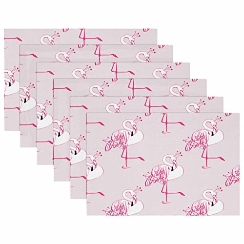 Set de table flamant rose pour protéger la table des assiettes chaudes