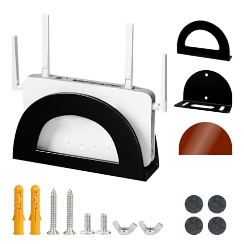 jinminamz Scatola Router Wifi Da Parete Scatola Wifi a Parete Regolabile Nascosta, Rack Per Router Per La Decorazione Della Casa, Scatolas Di Stoccaggio Per Router Wifi (Acciaio Al Carbonio)