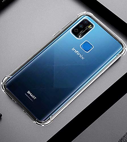 Image of Soft Flexible Silicone Back Cover for Infinix Smart 5 / Hot 10 Play, Transparent Case