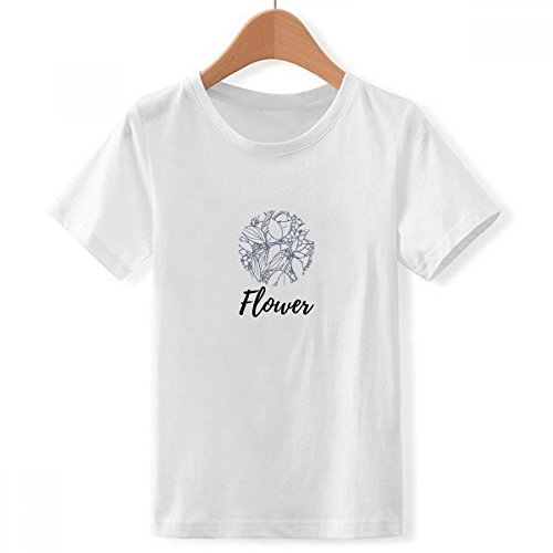 T-Shirt Garçon à Motif Plantes Art Idéal pour l'École et les Sorties Décontractées DIYthinker