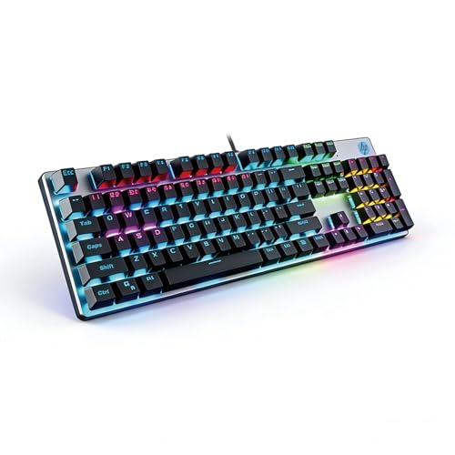 HP GK400F Mechanical Gaming Keyboard, 104 Keys Wired...