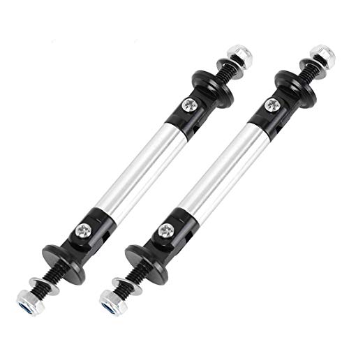 2 barras de soporte ajustables para parachoques de coche X AUTOHAUX en color negro