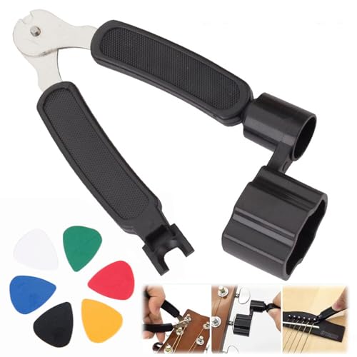 Tmrbbesty 3-in-1 Gitarren Saitenwickler CYu8ds