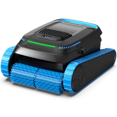 BOTLIFE PC20 Automatic Robotic Pool Cleaner, Cordless Pool Vacuum Robot for Inground & Above Ground Pools, Smart Navigation, Self-Parking, 5000GPH Suction, Cleans Floor, Wall & Waterline