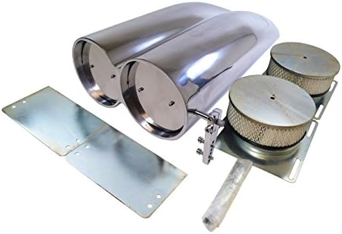 Smooth Aluminum Shotgun Scoop Carb Air Cleaner Hot Streed Rod Rat 4BBL Blower