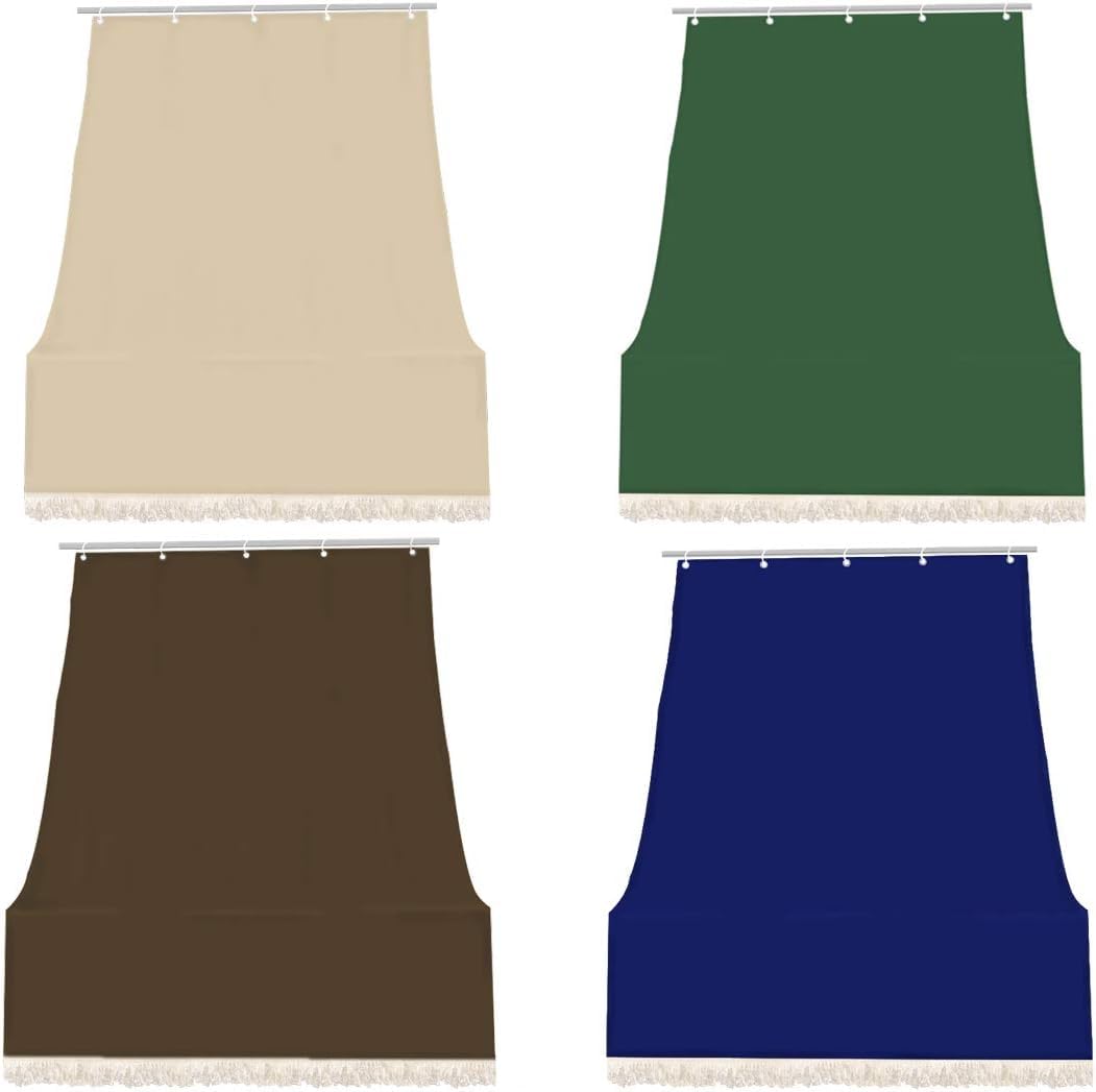 IlGruppone Tenda da Sole Balcone 140x250 cm Crema Lavabile Anelli