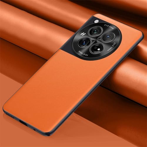 Couverture arrière OnePlus 12 orange étui de protection pour le quotidien