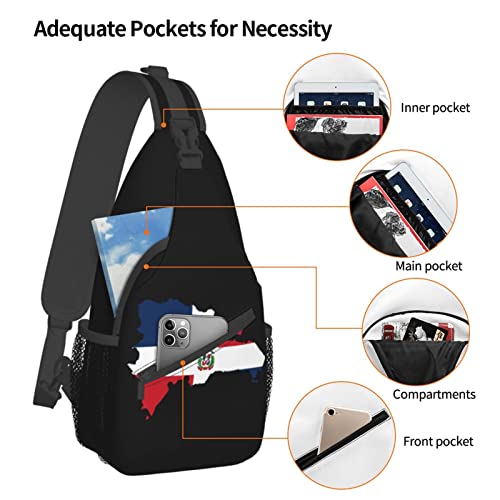 Mochila cruzada unisex negra miniatura 5