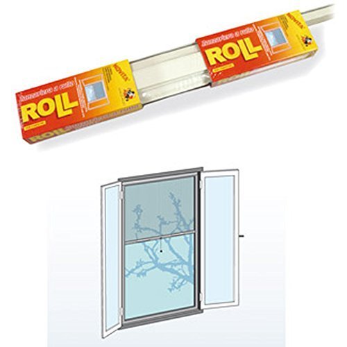 ZANZARIERA A RULLO BIANCO RAL1013 100X170 CON FRIZ