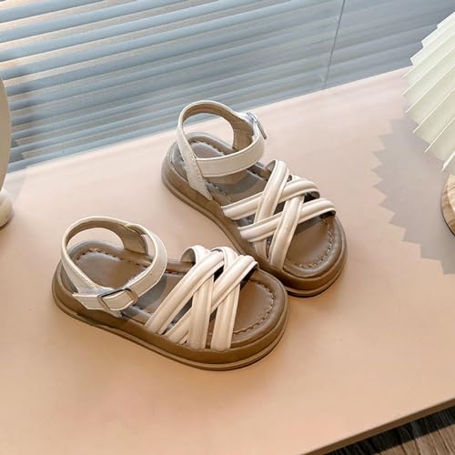 Baby Toddler Infant Girls Leather Sandals Soft Open Toe Summer Sandals Flower Princess Flat Shoes for Birthday 𝗣a𝐫𝐭y2