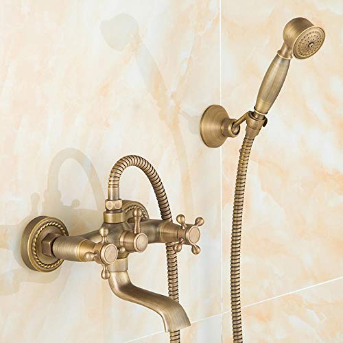 Shower Kit:Rain shower provides constant, rain-like, full-coverage spray; Soft rubber spray nozzles help remove mineral build-up with the touch of a finger.