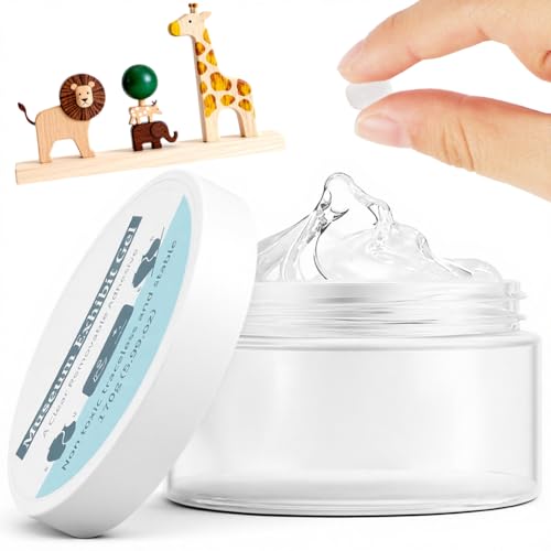 NUTKIT 1PC 170G Gel Transparente de Museo Museum Wax, Reutilizable y Sin Residuos, Masilla de Museo Transparentes, Adhesivo de Gel Transparente Colección Fija Artefactos y Decoraciones