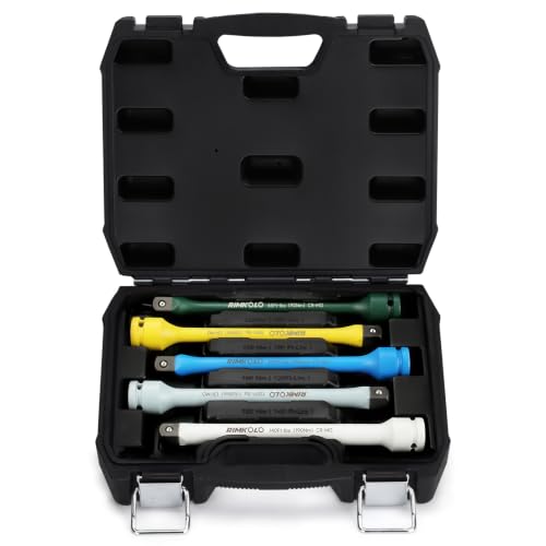RIMKOLO 1/2' Drive Torque Limiting Extension Bar Set, 5-Piece...